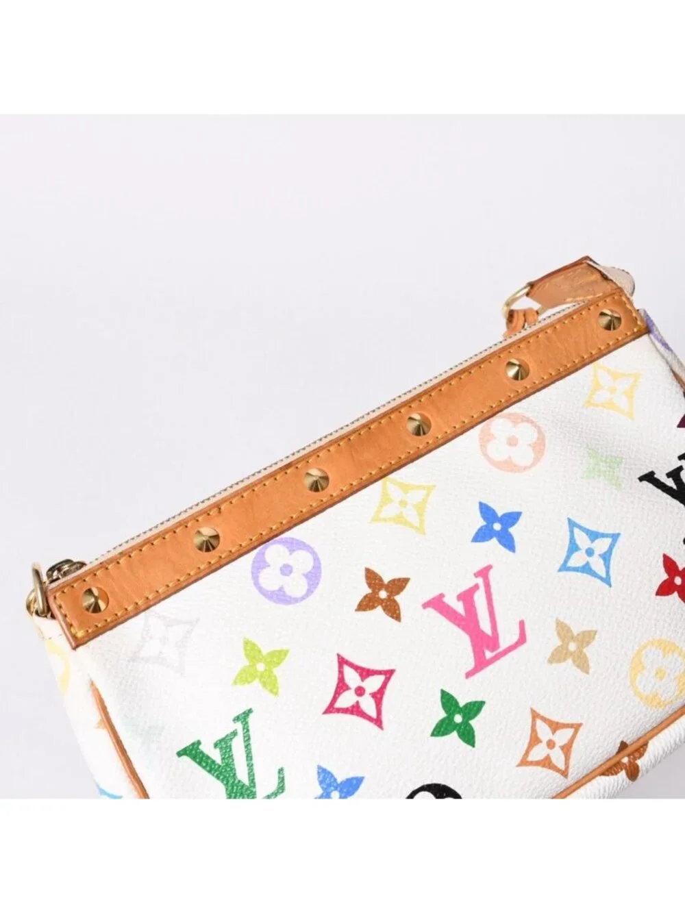 Louis Vuitton Pochette Accessoires Pouch Monogram Multicolor Takashi Murakami